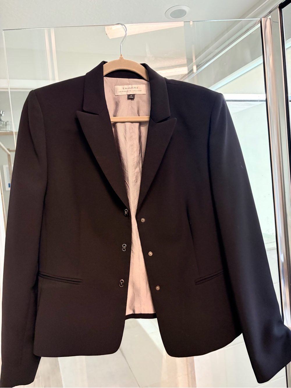 Tahari Black Womens Blazer